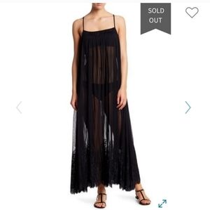 We are Hah Sheer Tank Dress with Lace